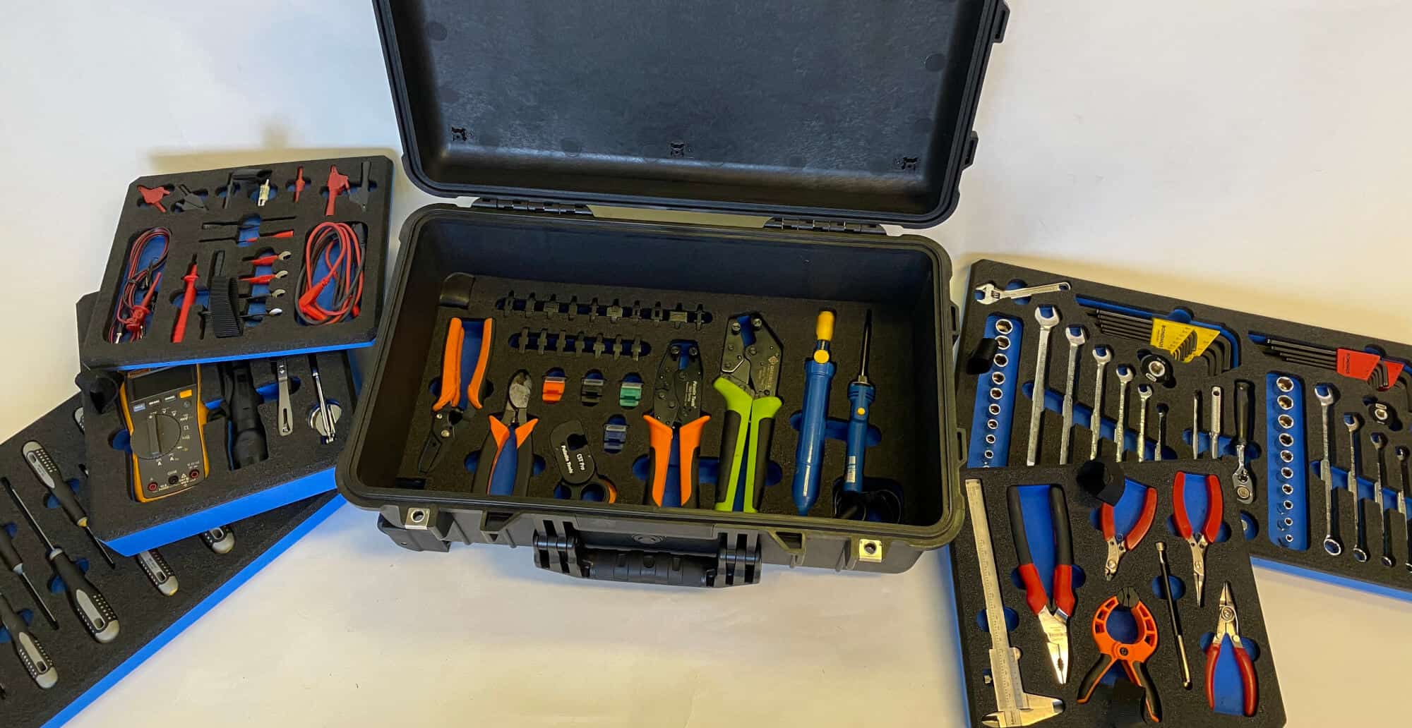 Protective Tool box with trays